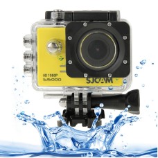 SJCAM SJ5000 Novatek Full HD 1080p 2,0 -дюймовий РК -екран спортивної камери відеокамера з водонепроникним корпусом, 14,0 Mega CMOS, 30 м водонепроникний (жовтий)