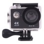 H9 4K Ultra HD1080P 12MP 2 tum LCD -skärm WiFi Sportkamera, 170 grader vid vinkellins, 30 m vattentät (svart)