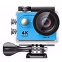 H9 4K Ultra HD1080p 12MP 2 tuuman LCD -näyttö WiFi -urheilukamera, 170 astetta laajakulmaobjektiivi, 30 m vedenpitävä (sininen)