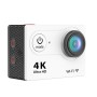H9 4K Ultra HD1080P 12 MP da 2 pollici Schermo WiFi Sports Camera, lente angolare di 170 gradi, 30 m impermeabile (bianco)