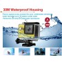 H9 4K Ultra HD1080P 12 MP da 2 pollici Schermo WiFi Sports Camera, lente angolare di 170 gradi, 30 m impermeabile (giallo)
