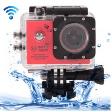 SJ7000 Full HD 1080P 2.0 inch LCD Screen Novatek 96655 WiFi Sports Camcorder Camera with Waterproof Case, 170 Degrees HD Wide-angle Lens, 30m Waterproof(Red)