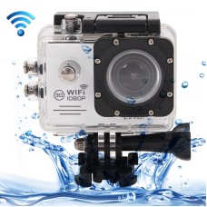 SJ7000 FULL HD 1080P 2,0 tum LCD-skärm Novatek 96655 WiFi Sportkamera kamera med vattentätt fodral, 170 grader HD vidvinkellins, 30m vattentät (vit)