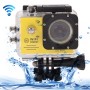 SJ7000フルHD 1080p 2.0インチLCDスクリーンNovatek 96655 WiFiスポーツカムコーダーカメラ、防水ケース、170度HD広角レンズ、30M防水（黄色）