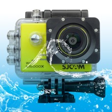 SJCAM SJ5000X WIFI ULTRA HD 2K 2.0 אינץ 'LCD LCD מצלמת וידיאו עם מארז אטום למים, עדשת זווית רחבה של 170 מעלות, 30 מ' אטום למים (צהוב)