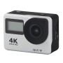 Caméra sport S300 HD 4K WiFi 12.0MP avec télécommande et étui étanche 30m, écran tactile LTPS de 2,0 pouces + affichage avant GeneralPlus 4248, 170 degrés un objectif grand angle (argent)