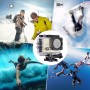 Q3H 2,0 tum skärm WiFi Sport Action Camera -videokamera med vattentätt bostadsfodral, Allwinner V3, 170 grader vid vinkel (guld)