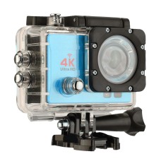 Q3H מסך 2.0 אינץ 'wifi ספורט פעולה מצלמת מצלמת מצלמת דיור אטומה למים, AllWinner V3, 170 מעלות זווית רחבה (כחול)