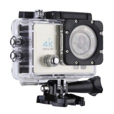 Q3H 2,0 -Zoll -Bildschirm WiFi Sport Action Camera Camcorder mit wasserdichtem Gehäuse, Allwinner V3, 170 Grad Weitwinkel (Beige)