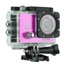 Q3H 2,0 -дюймовый экран Wi -Fi Sport Action Camera Commord с водонепроницаемым корпусом корпуса, Allwinner v3, шириной 170 градусов (розовый красный)