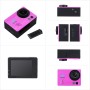 Caméscope de caméra de caméra d'action WiFi Sport Q3H 2,0 pouces avec boîtier de boîtier étanche, Allwinner V3, 170 degrés grand angle (rouge rose)