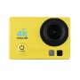 Q3H 2,0 tum skärm WiFi Sport Action Camera videokamera med vattentätt bostadsfodral, Allwinner V3, 170 grader vid vinkel (gul)