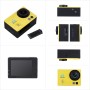 Q3H 2.0 pulgadas Wifi Sport Action Camina de cámaras con estuche de carcasa impermeable, Allwinner V3, 170 grados de gran ángulo (amarillo)