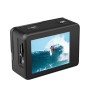 C1 duální obrazovka 2,0 palce + 1,3 palce Anti-Shake 4K WiFi Sport Action Camera komeda s vodotěsným pouzdrem, Allwinner V316, 170 stupňů široký úhel (černá)