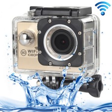 H16 1080p Преносим WiFi Waterprow Sport Camera, 2.0 инчов екран, Generalplus 4248, 170 A+ градуса с широк ъгъл на обектив, поддръжка TF карта (злато)