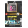 H16 1080p Přenosná vodotěsná sportovní kamera WiFi, 2,0 palcová obrazovka, GeneralPlus 4248, 170 A+ stupně širokoúhlý objektiv, podpora TF karta (purpurová)