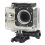 H16 1080p Caméra sportive imperméable WiFi Portable, écran de 2,0 pouces, GeneralPlus 4248, 170 A + degrés Beau angle, Carte TF de support (argent)