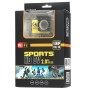 H16 1080p Portable WiFi Waterproof Sport Camera, 2,0 tum skärm, GeneralPlus 4248, 170 A+ grader vid vinkellins, Support TF -kort (gult)