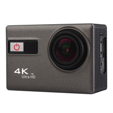 F68R 4K WIFI מצלמת ספורט אטומה למים עם שלט רחוק, מסך 2.0 אינץ ', Novatek 96660, 170 A+ מעלות עדשה זווית רחבה, עומק עמיד במים: 30 מ' (אפור)