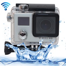F88BR 4K Tragbares WLAN -Wasserdaraps -Sportkamera mit Fernbedienung, 0,66 -Zoll -LED & 2,0 Zoll LCD, 170 Grad Weitwinkelobjektiv, Support TF Card / HDMI (Silber)