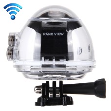 360 grados Experiencia Fisheyes FHD 2440P Wifi DV 8.0MP Cámara de video panorámico con estuche impermeable