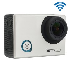 F80 4K kaasaskantav WiFi veekindel nälga kaamera, 2,0 -tolline ekraan, Novatek 96660, 170 kraadi lainurkobjektiiv, tugiteenuste kaart / HDMI (hõbe)