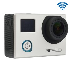 F88 4K便携式WiFi Wifi防水Starvision Sport相机，0.66英寸LED＆2.0英寸LCD，Novatek 96660，170度广角镜，支撑TF卡 / HDMI（银）