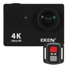 Eken H9R Ultra HD 4K WiFi Sport Camera avec télécommande et étui étanche, Ambarella A12S75, écran LCD de 2,0 pouces, objectif grand angle de 170 degrés 6G + 1ir (noir)