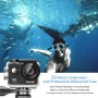 EKEN H9R Ultra HD 4K WiFi Sportkamera med fjärrkontroll och vattentät fall, Ambarella A12S75, 2,0 tum LCD -skärm, 170 graders vidvinkel 6G+1IR -lins (svart)