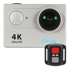 Eken H9R Ultra Ultra HD 4K WiFi运动摄像头，带遥控器和防水盒，Ambarella A12S75，2.0英寸LCD屏幕，170度广角6G+1IR镜头（银）