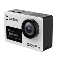 SJCAM SJ8 Plus 4K 2.33 אינץ 'מסך מגע 12 MP WiFi מצלמת וידיאו ספורט עם מארז אטום למים, Novatek NT96683, עדשת זווית רחבה של 170 מעלות, 30 מ' אטום למים (לבן)