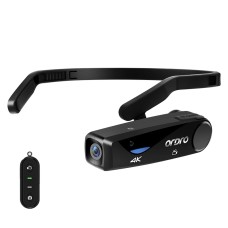 Ordro EP6ヘッドマウントWiFiアプリライブビデオスマートスポーツカメラ付きリモコン（黒）