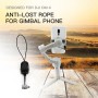 Startrc-puhelimen pidike Clip Anti-Lost-köysihihna anti-DROP DJI OM4 / OSMO Mobile 3: lle (musta)
