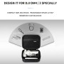 StarTRC 1109770 Kannettava PU -nahkavaraston kantolaukku DJI OM4 / OSMO Mobile 3: lle, koko: 20cm x 18cm x 6,5 cm (musta)