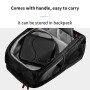 Startrc 1109770 პორტატული PU ტყავის შესანახი ჩანთა, რომელსაც ეცვა DJI OM4 / OSMO მობილური 3, ზომა: 20cm x 18cm x 6.5 სმ (შავი)