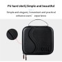 Startrc 1109770 პორტატული PU ტყავის შესანახი ჩანთა, რომელსაც ეცვა DJI OM4 / OSMO მობილური 3, ზომა: 20cm x 18cm x 6.5 სმ (შავი)