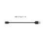 STARTRC USB 2.0-C típusú C / USB-C töltési szinkronizálási kábel a DJI OM 5-hez, hossz: 1m (fekete)