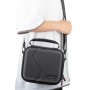 Startrc преносима чанта за съхранение на кожена кожена чанта за съхранение за DJI OM 5, размер: 20 см х 18 см х 6,5см (черно)