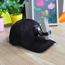 Chapeau de baseball Startrc avec monture et vis de boucle J-Hook pour xiaomi fimi Palm 4K caméra cardan (noir)