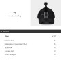 Cappello da baseball Startrc con monte con fibbia J-hook e vite per Xiaomi Fimi Palm 4K Camera gimbal (nero)