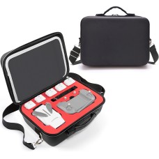 Casella di copertura per trasporto di archiviazione a spalla singola portatile con separatore del deflettore per FIMI X8 Mini (Black + Red Liner)