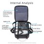 防震防水单肩储物袋旅行载箱盒fimi x8 mini（黑色 +黑色衬里）