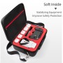 Single Shoulder Storage Bag Shockproof Waterproof Travel Carrying Cover Hard Case for FIMI X8 Mini(Black + Red Liner)