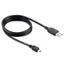 Puluz Mini 5-контактный USB-синхронизированный зарядный кабель для GoPro Hero4 /3+ /3, длина: 1M