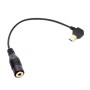 Könyök 10 tűs mini USB - 3,5 mm -es mikrofon adapter kábel a GoPro Hero4 /3+ /3 -hoz, hossz: 16,5 cm