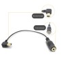 Codo de 10 pines mini cable de adaptador de micrófono USB a 3.5 mm para GoPro Hero4 /3+ /3, longitud: 16.5cm