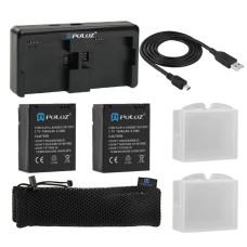 Puluz 7 в 1 аксесоари зарядно комбинирани комплекти (батерии + кабел + зарядно устройство за батерии + мрежеста чанта) за GoPro Hero3 + /3