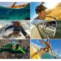 [აშშ-ს საწყობი] პულუზი 18 1 აქსესუარებში კომბინირებული ნაკრები EVA– ს შემთხვევაში (გაფართოებული მონოპოდი + Bobber Hand Grip + სწრაფი გამოშვების ბალთა + J-Hook Buckle Mount + Floating Cover + Surf Board Mount + Screws + Safety Tethers Strap + შესანახი ჩანთ