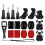 PULUZ 29 in 1 Accessories Combo Kits with EVA Case (Chest Strap + Head Strap + Wrist Strap + Floating Cover + Surface Mounts + Backpack Rec-mount + J-Hook Buckles + Extendable Monopod + Tripod Adapter + Quick Release Buckles + Storage Bag + Wrench) for Go