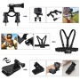 PULUZ 50 in 1 Accessories Total Ultimate Combo Kits with EVA Case (Chest Strap + Suction Cup Mount + 3-Way Pivot Arms + J-Hook Buckle + Wrist Strap + Helmet Strap + Extendable Monopod + Surface Mounts + Tripod Adapters + Storage Bag + Handlebar Mount) for